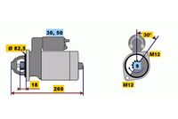 BOSCH 0 001 110 128 - Motor de arranque