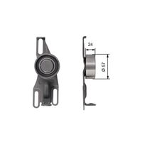 GATES T41132 - Polea tensora, correa dentada