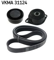 SKF VKMA 31124 - Juego de correas trapeciales poli V
