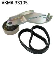 SKF VKMA 33105 - Juego de correas trapeciales poli V