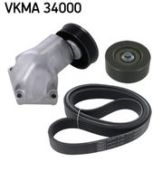 SKF VKMA 34000 - Juego de correas trapeciales poli V