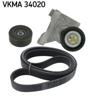 SKF VKMA 34020 - Juego de correas trapeciales poli V