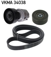 SKF VKMA 34038 - Juego de correas trapeciales poli V