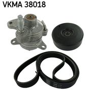 SKF VKMA 38018 - Juego de correas trapeciales poli V