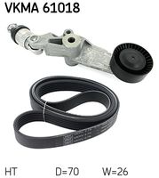 SKF VKMA 61018 - Juego de correas trapeciales poli V