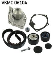 SKF VKMC 06104 - Bomba de agua + kit correa distribución