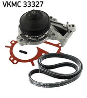 SKF VKMC 33327 - Bomba de agua + kit de correa poli V