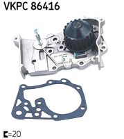 SKF VKPC 86416 - Bomba de agua, refrigeración del motor