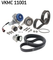 SKF VKMC 11001 - Bomba de agua + kit de correa poli V/dentada