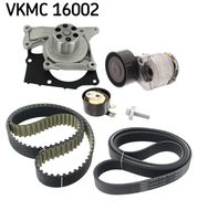 SKF VKMC 16002 - Bomba de agua + kit de correa poli V/dentada