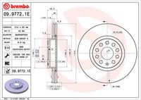 BREMBO 09.9772.1E - Disco de freno