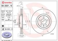BREMBO 09.D251.1E - Disco de freno