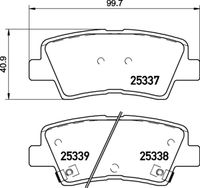 BREMBO P 30 094X - Juego de pastillas de freno