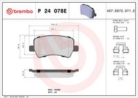 BREMBO P 24 078E - Juego de pastillas de freno
