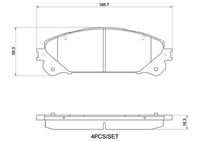 BREMBO P 83 193 - Juego de pastillas de freno