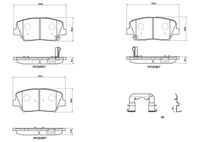 BREMBO P 30 159 - Juego de pastillas de freno