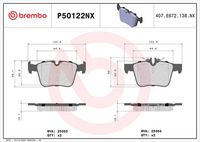 BREMBO P50122NX - Juego de pastillas de freno