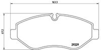 BREMBO P A6 026G - Juego de pastillas de freno