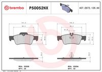 BREMBO P50052NX - Juego de pastillas de freno