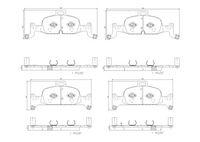 BREMBO P85164NX - Juego de pastillas de freno
