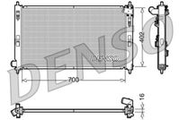 DENSO DRM45023 - Radiador, refrigeración del motor