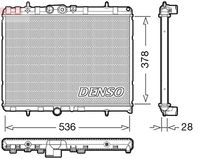 DENSO DRM07004 - Radiador, refrigeración del motor