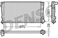 DENSO DRM07020 - Radiador, refrigeración del motor