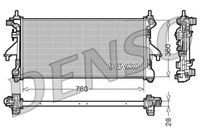 DENSO DRM09079 - Radiador, refrigeración del motor
