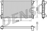 DENSO DRM32024 - Radiador, refrigeración del motor
