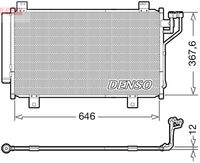 DENSO DCN44012 - Condensador, aire acondicionado