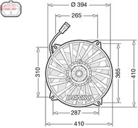 DENSO DER07012 - Ventilador, refrigeración del motor