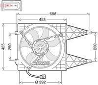 DENSO DER32015 - Ventilador, refrigeración del motor