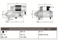 DENSO DSN3072 - Motor de arranque
