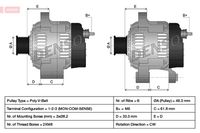 DENSO DAN507 - Alternador