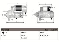 DENSO DSN3135 - Motor de arranque