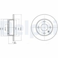 DELPHI BG2376 - Disco de freno