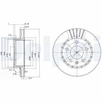 DELPHI BG2384 - Disco de freno
