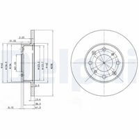 DELPHI BG2616 - Disco de freno