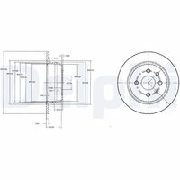 DELPHI BG2635 - Disco de freno