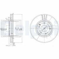 DELPHI BG2675 - Disco de freno
