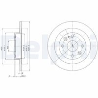 DELPHI BG2805C - Disco de freno