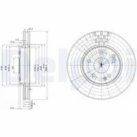 DELPHI BG3396 - Disco de freno