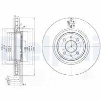 DELPHI BG3387 - Disco de freno