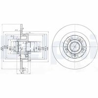 DELPHI BG3689 - Disco de freno