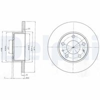 DELPHI BG3753 - Disco de freno