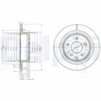 DELPHI BG3765C - Disco de freno