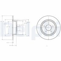DELPHI BG3873 - Disco de freno