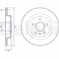 DELPHI BG3897 - Disco de freno