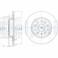 DELPHI BG3954 - Disco de freno