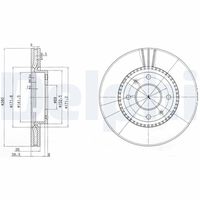 DELPHI BG4013 - Disco de freno